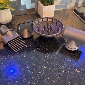Dyson Hair Dryer Attachments in Dark Gray